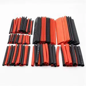 Cable Tidy Sleeve,Cable Management,150 PCS Black and Red Assortment Heat Shrink Tubing Tube Car Cable Sleeving Wrap Wire Kit Cable Tidy Sleeve,Cable Management,150 PCS Black and Red Assortment Heat Shrink Tubing Tube Car Cable Sleeving Wrap Wire Kit