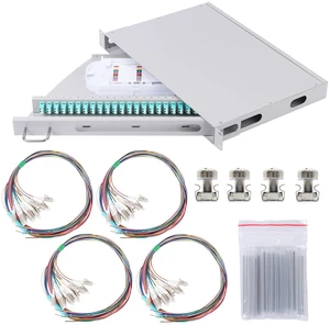 LC-OM3 24 Duplex 48 Port Rack Mount Enclosure Box with Splice Tray (Rotating Type, with Fiber Pigtails and Couplers) Fits for 19" Rack Cabinet LC-OM3 24 Duplex 48 Port Rack Mount Enclosure Box with Splice Tray (Rotating Type, with Fiber Pigtails and Couplers) Fits for 19" Rack Cabinet