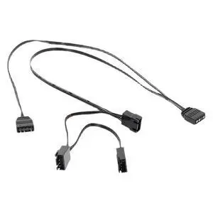 Aer2 Fan RGB Adapter Cable 5v 3Pin Motherboard ARGB 1 to 3 Light Synchronization Cables Aer2 Fan RGB Adapter Cable 5v 3Pin Motherboard ARGB 1 to 3 Light Synchronization Cables