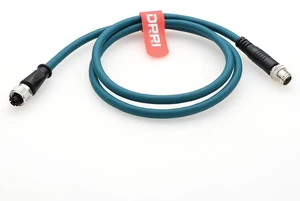 M12 8-pin X-Code Male to Female High Flex Cat7 Gigabit Ethernet PVC Cable for Cognex in-Sight Series Camera M12 8-pin X-Code Male to Female High Flex Cat7 Gigabit Ethernet PVC Cable for Cognex in-Sight Series Camera