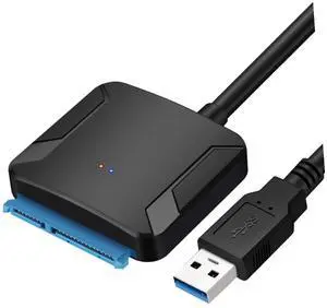 USB to External Hard Drive Adapter Cable Fast Data Transfer Converter for Ssd and Portable and Lightweight for Access Black USB to External Hard Drive Adapter Cable Fast Data Transfer Converter for Ssd and Portable and Lightweight for Access Black