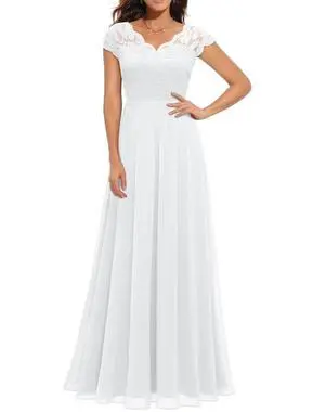 6-color 5-size new European and American best-selling lace-trimmed long-sleeve waist-cinching elegant dress 6-color 5-size new European and American best-selling lace-trimmed long-sleeve waist-cinching elegant dress