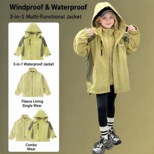 New style autumn children's all-in-one detachable jacket windbreaker coat New style autumn children's all-in-one detachable jacket windbreaker coat