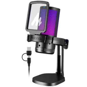 MAONO DGM20 USB Gaming Microphone for PC with Clear Voice & RGB Lighting | Noise Reduction, Tap-to-Mute, Gain Control and Plug & Play for Discord, Streaming, Podcasting, Chat and PS5/PS4 Gaming MAONO DGM20 USB Gaming Microphone for PC with Clear Voice & RGB Lighting | Noise Reduction, Tap-to-Mute, Gain Control and Plug & Play for Discord, Streaming, Podcasting, Chat and PS5/PS4 Gaming