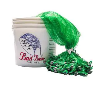 Bait Cast Net: 3/8" Sq. Mesh, 7 ft Radius Bait Cast Net: 3/8" Sq. Mesh, 7 ft Radius