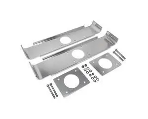 Fishmaster Outrigger Mounting Bracket Pack (Pair) - Polished and Anodized Aluminum, 21" Length Backing Plate Fishmaster Outrigger Mounting Bracket Pack (Pair) - Polished and Anodized Aluminum, 21" Length Backing Plate