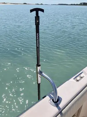 Island Anchor Shallow Water Anchor Pole Holder - Fits in Rod Holder - Uni-Fit Island Anchor Shallow Water Anchor Pole Holder - Fits in Rod Holder - Uni-Fit