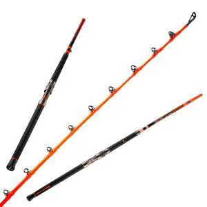 Orange Hellcat Revenge Rod Series Durable, Lightweight Composite Fishing Rod, Non-Slip Silicone Grip, Aluminum Reel Seat, Smooth Casting, Break-Resistant Tip Orange Hellcat Revenge Rod Series Durable, Lightweight Composite Fishing Rod, Non-Slip Silicone Grip, Aluminum Reel Seat, Smooth Casting, Break-Resistant Tip
