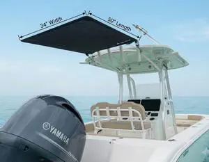 Stern T-Top Rocket Launcher Rod Holder Center Console Boat Shade (SS50) Stern T-Top Rocket Launcher Rod Holder Center Console Boat Shade (SS50)