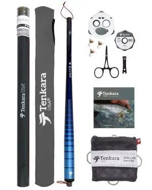 Fly Fishing Ukiyo Rod with Case, Super Compact All-Around for Small & Medium Fish - Ultra-Portable, Carbon Fiber, Lightweight (9ft10in - 300cm) Fly Fishing Ukiyo Rod with Case, Super Compact All-Around for Small & Medium Fish - Ultra-Portable, Carbon Fiber, Lightweight (9ft10in - 300cm)