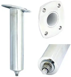 4 Hole Swivel Rectangular Head Gunnel Rod Holder 4 Hole Swivel Rectangular Head Gunnel Rod Holder