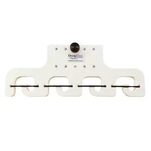 Pontoon Boat Fishing 4-Rod-Holder No-Tool Rail Mount | USA Made | Deep Blue Outdoors Pontoon Boat Fishing 4-Rod-Holder No-Tool Rail Mount | USA Made | Deep Blue Outdoors