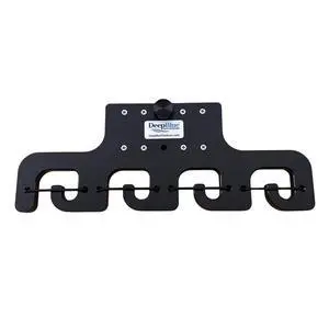 Pontoon Boat Fishing 4-Rod-Holder No-Tool Rail Mount | USA Made | Deep Blue Outdoors Pontoon Boat Fishing 4-Rod-Holder No-Tool Rail Mount | USA Made | Deep Blue Outdoors
