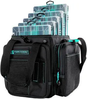 Drift Series Topless Vertical Tackle Bag Outdoor Rucksack w/ 5 Fishing Tackle Trays, Padded Handle and Shoulder Strap, Plier Holster, Tackle Carrying Case Drift Series Topless Vertical Tackle Bag Outdoor Rucksack w/ 5 Fishing Tackle Trays, Padded Handle and Shoulder Strap, Plier Holster, Tackle Carrying Case