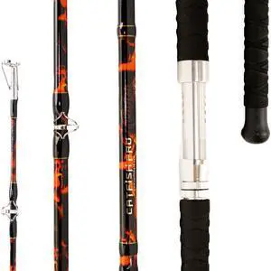 Black Dragon Fire Glow Rod 7'6" One-Piece Spinning or Casting, M, MH, H Action, Sun-Activated Glow-in-the-Dark Rod, Anti-Slip Super Grip Handle, Stainless Steel Guides, Aluminum Reel Seat Black Dragon Fire Glow Rod 7'6" One-Piece Spinning or Casting, M, MH, H Action, Sun-Activated Glow-in-the-Dark Rod, Anti-Slip Super Grip Handle, Stainless Steel Guides, Aluminum Reel Seat