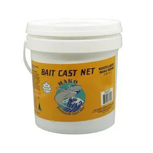 Cast net 7 ft (3/8" sq mesh) Mako Series by Lee Fisher Sports, 1 lb Real Lead per ft, Quality Verified: CBT-S7 Cast net 7 ft (3/8" sq mesh) Mako Series by Lee Fisher Sports, 1 lb Real Lead per ft, Quality Verified: CBT-S7
