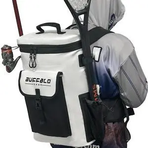 Fish Cooler Backpack 32Qt Waterproof Fishing Backpack Cooler Portable Fish Bag, Keep Ice Cold More Than 24 Hours Fish Cooler Backpack 32Qt Waterproof Fishing Backpack Cooler Portable Fish Bag, Keep Ice Cold More Than 24 Hours