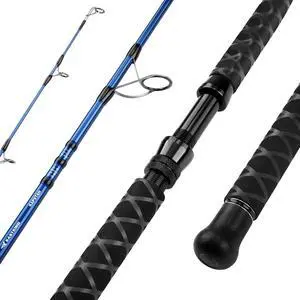 Kapstan Saltwater Spinning Rod, Boat & Surf Fishing Rod, Lightweight S-Curve Graphite Blanks, Stainless-Steel Double-Foot Guides, Aluminum/Graphite Locking Reel Seat, 2-Piece PTS Rod Kapstan Saltwater Spinning Rod, Boat & Surf Fishing Rod, Lightweight S-Curve Graphite Blanks, Stainless-Steel Double-Foot Guides, Aluminum/Graphite Locking Reel Seat, 2-Piece PTS Rod