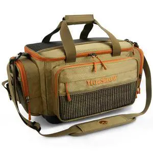Fishing Tackle Box Bag - Fishing Bags for Saltwater or Freshwater (#Khaki) Fishing Tackle Bags - Padded Shoulder Strap - Tackle Bag for 3600 3700 Tackle Box Fishing Tackle Box Bag - Fishing Bags for Saltwater or Freshwater (#Khaki) Fishing Tackle Bags - Padded Shoulder Strap - Tackle Bag for 3600 3700 Tackle Box