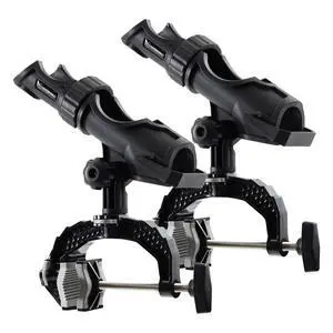Fishing Rod Holder with Aluminum Alloy Base and One-Click Lock System Fits Round Square Tubes 0.59"~4.53" Enlarged Clamp Range for Bank Boat Kayak Fishing Rod Holder Fishing Rod Holder with Aluminum Alloy Base and One-Click Lock System Fits Round Square Tubes 0.59"~4.53" Enlarged Clamp Range for Bank Boat Kayak Fishing Rod Holder