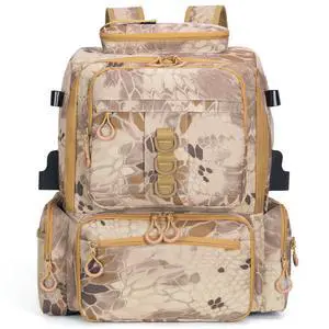 Fishing Tackle Backpack, 45L Storage Waterproof Travel Bag Store Fishing Gear with Insulated Top Pocket Fishing Tackle Backpack, 45L Storage Waterproof Travel Bag Store Fishing Gear with Insulated Top Pocket