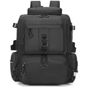 Fishing Tackle Backpack, 45L Storage Waterproof Travel Bag Store Fishing Gear with Insulated Top Pocket Fishing Tackle Backpack, 45L Storage Waterproof Travel Bag Store Fishing Gear with Insulated Top Pocket