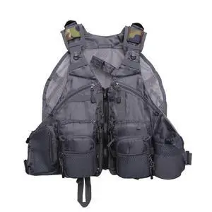 Fly Fishing Vest Pack Adjustable for Men and Women (Light Gray) | Breathable Mesh, Multiple pockets, Adjustable Size, Lightweight, Backpack for Outdoor Trout Bass Fishing Fly Fishing Vest Pack Adjustable for Men and Women (Light Gray) | Breathable Mesh, Multiple pockets, Adjustable Size, Lightweight, Backpack for Outdoor Trout Bass Fishing