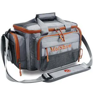 Fishing Tackle Box Bag - Fishing Bags for Saltwater or Freshwater (#Grey) Fishing Tackle Bags - Padded Shoulder Strap - Tackle Bag for 3600 Tackle Box Fishing Tackle Box Bag - Fishing Bags for Saltwater or Freshwater (#Grey) Fishing Tackle Bags - Padded Shoulder Strap - Tackle Bag for 3600 Tackle Box