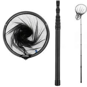 9ft/11.15ft Extra Long Fishing Net with Telescoping Handle, Carbon Fiber Extendable Landing Net, Dip Net for Fishing, Crab nets for Crabbing, Rubber Coated Netting, Holds up to 20lbs 9ft/11.15ft Extra Long Fishing Net with Telescoping Handle, Carbon Fiber Extendable Landing Net, Dip Net for Fishing, Crab nets for Crabbing, Rubber Coated Netting, Holds up to 20lbs