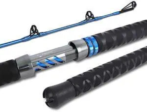 Catfish Fishing Rod 1 Piece/2 Piece Catfishing Fishing Pole Portable Travel Heavy Cat Catfish Casting Rod (6'/6'6"/7'/8'/9') Catfish Fishing Rod 1 Piece/2 Piece Catfishing Fishing Pole Portable Travel Heavy Cat Catfish Casting Rod (6'/6'6"/7'/8'/9')