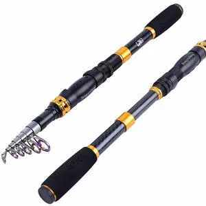 Telescopic Fishing Rod 24 Ton Carbon Fiber Ultralight, Portable Retractable Handle, CNC Reel Seat, Stainless Steel Guides for Bass, Trout, Salmon, Panfish Telescopic Fishing Rod 24 Ton Carbon Fiber Ultralight, Portable Retractable Handle, CNC Reel Seat, Stainless Steel Guides for Bass, Trout, Salmon, Panfish