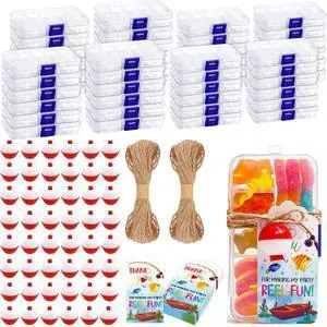 48 Set Fishing Candy Little Tackle Boxes for Birthday Party Favors with 48 Fishing Bobber 48 Thank You Cards for Making My Party Reel Fun Gone Fishing Theme Supplies Fishing Decorations (48) 48 Set Fishing Candy Little Tackle Boxes for Birthday Party Favors with 48 Fishing Bobber 48 Thank You Cards for Making My Party Reel Fun Gone Fishing Theme Supplies Fishing Decorations (48)