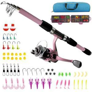 Kids Fishing Pole Set, Portable Telescopic Fishing Rod and Reel Combo for for Boys Girls Youth Toddle Fishing Pole Ambidextrous Kids Fishing Pole Set, Portable Telescopic Fishing Rod and Reel Combo for for Boys Girls Youth Toddle Fishing Pole Ambidextrous
