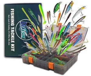 Elite Bass Fishing Tackle Box Kit - All-in-One Lure Set | Fully loaded with zero junk fillers. Premium Gear Gift for beginners, teens, Men, Dad, Weekend & Progressive Anglers Elite Bass Fishing Tackle Box Kit - All-in-One Lure Set | Fully loaded with zero junk fillers. Premium Gear Gift for beginners, teens, Men, Dad, Weekend & Progressive Anglers