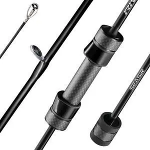 Riveria Ultralight Fishing Rod, BFS,Carbon Fiber | Spinning Baitcasting Rod,10 Piece Casting Rod for Freshwater Bass Trout, Fuji O Ring Guide, EVA Handle, Fast Riveria Ultralight Fishing Rod, BFS,Carbon Fiber | Spinning Baitcasting Rod,10 Piece Casting Rod for Freshwater Bass Trout, Fuji O Ring Guide, EVA Handle, Fast