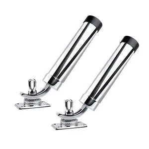 Deck Mount Fishing Rod Holder, Marine Grade Stainless Steel Adjustable Fishing Rod Holders, Support for Marine Boat Yacht Deck Mount Fishing Rod Holder, Marine Grade Stainless Steel Adjustable Fishing Rod Holders, Support for Marine Boat Yacht