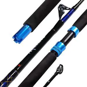 1-Piece Saltwater Offshore Trolling Rod Conventional Boat Rod Carbon Fishing Pole(6 Feet, 30-50 lb/50-80 lb/80-120 lb) 1-Piece Saltwater Offshore Trolling Rod Conventional Boat Rod Carbon Fishing Pole(6 Feet, 30-50 lb/50-80 lb/80-120 lb)