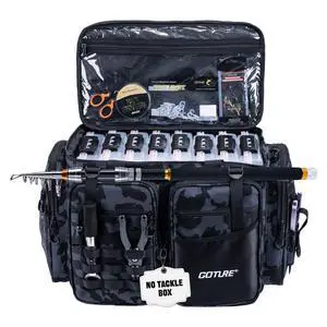 Large Tackle Bag,Store Up to 8PCS 3700 Plus 4PCS 3600 Tackle Trays(Not Included),Water Resistant Saltwater Gear Storage Big Fishing Bag with EVA Bottom,Gifts for Men(21.65"x11.8"x15.16") Large Tackle Bag,Store Up to 8PCS 3700 Plus 4PCS 3600 Tackle Trays(Not Included),Water Resistant Saltwater Gear Storage Big Fishing Bag with EVA Bottom,Gifts for Men(21.65"x11.8"x15.16")