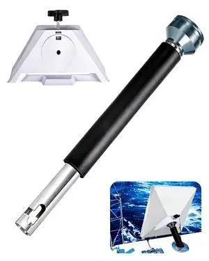 Starlink Mini Rod Holder Mount, Marine-Grade 316 Stainless Steel Boat Mount with Pipe Adapter for Starlink Mini Antenna Perfect for Boats, Yachts, Sailboats, Trawlers & RVs Starlink Mini Rod Holder Mount, Marine-Grade 316 Stainless Steel Boat Mount with Pipe Adapter for Starlink Mini Antenna Perfect for Boats, Yachts, Sailboats, Trawlers & RVs