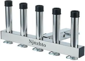 Stainless Steel Hitch Fishing Rod Holder,Hitch Mount Rod Holder,One Piece Welding, with Buffer Foam,5-Tube Design for 2" Hitch Receivers with Anti Drop Quick Release Pin,Fishing Pole Holder Stainless Steel Hitch Fishing Rod Holder,Hitch Mount Rod Holder,One Piece Welding, with Buffer Foam,5-Tube Design for 2" Hitch Receivers with Anti Drop Quick Release Pin,Fishing Pole Holder