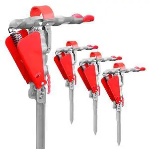 Automatic Spring Fishing Rod Holder 2 Pack - Stainless Steel for Ground Support Brackets, Adjustable Sensitivity & Folding Fish Pole Rack Automatic Spring Fishing Rod Holder 2 Pack - Stainless Steel for Ground Support Brackets, Adjustable Sensitivity & Folding Fish Pole Rack
