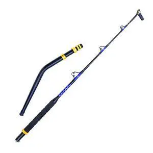 Deep Sea Fishing Rod, Heavy Duty Bent Butt Trolling Rod with Roller Guides,Conventional Fishing Rod Deep Sea Fishing Rod, Heavy Duty Bent Butt Trolling Rod with Roller Guides,Conventional Fishing Rod