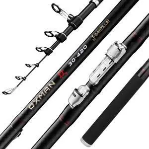 OXMAN Telescopic Surf Fishing Rod 11'8''/ 12'8''/13'8''/15'/16'4''Long Shot Portable Travel Inshore Pole 27T High Carbon Fiber Lightweight Stainless Steel Guides Bass Salmon Trout Rod OXMAN Telescopic Surf Fishing Rod 11'8''/ 12'8''/13'8''/15'/16'4''Long Shot Portable Travel Inshore Pole 27T High Carbon Fiber Lightweight Stainless Steel Guides Bass Salmon Trout Rod
