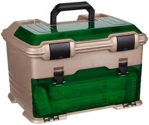 Outdoors T5 Multiloader Tackle Box, Fishing Organizer with Tuff Tainer Boxes Included, Green/Gold Outdoors T5 Multiloader Tackle Box, Fishing Organizer with Tuff Tainer Boxes Included, Green/Gold