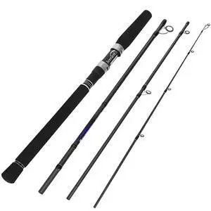 7FT Fishing Rod, 24T Carbon Fiber Telescopic & 4-Piece Travel Rod, Spin and Cast Options, Stainless Steel Guides with Ceramic Inserts, for Bass, Trout, Catfish, Freshwater & Inshore Fishing 7FT Fishing Rod, 24T Carbon Fiber Telescopic & 4-Piece Travel Rod, Spin and Cast Options, Stainless Steel Guides with Ceramic Inserts, for Bass, Trout, Catfish, Freshwater & Inshore Fishing