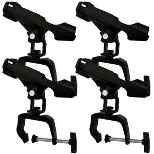 Fishing Boat Rods Holder with Large Clamp Opening 360 Degree Adjustable Fishing Rod Racks Folding Holder Fishing Boat Rods Holder with Large Clamp Opening 360 Degree Adjustable Fishing Rod Racks Folding Holder