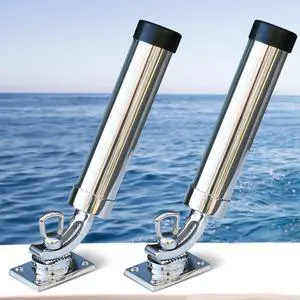 2Pcs Fishing Rod Holder, 360 Adjustable Rod Outrigger, 316 Stainless Steel Fishing Pole Support for Marine Boat Yacht 2Pcs Fishing Rod Holder, 360 Adjustable Rod Outrigger, 316 Stainless Steel Fishing Pole Support for Marine Boat Yacht
