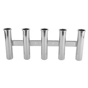 316 Stainless Fishing Rod Holder 3-6 Tube for Marine Boat Yacht | Premium 316 Stainless Steel Line Rod Rack, Wall Mounted, Holds Rods & Poles, 3/4/5/6 Tubes Optional 316 Stainless Fishing Rod Holder 3-6 Tube for Marine Boat Yacht | Premium 316 Stainless Steel Line Rod Rack, Wall Mounted, Holds Rods & Poles, 3/4/5/6 Tubes Optional