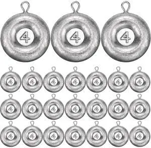 36 Pieces Fishing Disc Sinkers Weights Disc Sinker Fishing Sinkers Weights for Saltwater Catfishing Trolling Surf Tackle 36 Pieces Fishing Disc Sinkers Weights Disc Sinker Fishing Sinkers Weights for Saltwater Catfishing Trolling Surf Tackle