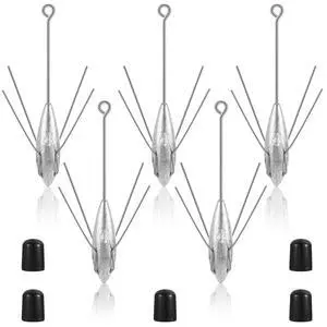 5 Pcs Sputnik Sinker Surf Fishing Weights Fishing Equipment Long Tail Surfing Surf Casting Sinkers Spider Weights for Catfish Near Sea Ocean Ship Breakwater Large River Beach Man Gift 5 Pcs Sputnik Sinker Surf Fishing Weights Fishing Equipment Long Tail Surfing Surf Casting Sinkers Spider Weights for Catfish Near Sea Ocean Ship Breakwater Large River Beach Man Gift